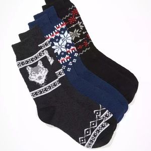 NWT American Eagle Boot Socks 3-Pack